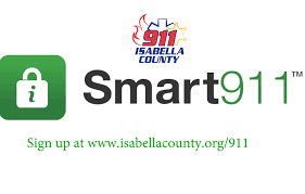 Smart911 Isabella County emergency sign-up information.